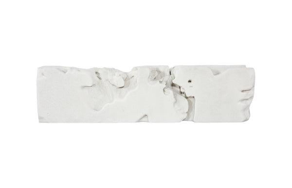 Phillips Collection Freeform Bench - Sculptural Seating Inspired by Nature for Modern Interiors and Rustic Spaces Roman Stone PH62423