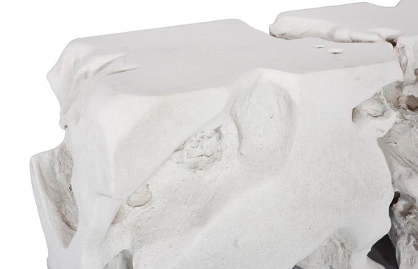 Phillips Collection Freeform Bench - Sculptural Seating Inspired by Nature for Modern Interiors and Rustic Spaces Roman Stone PH62423