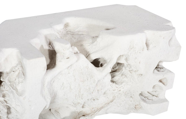Phillips Collection Freeform Bench - Sculptural Seating Inspired by Nature for Modern Interiors and Rustic Spaces Roman Stone PH62423