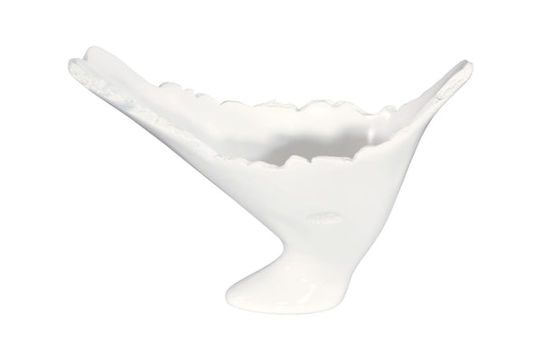 Phillips Collection Burled Decorative Vase – Modern Organic Charm in Durable Composite for Stylish Home Accents Glossy White PH63144