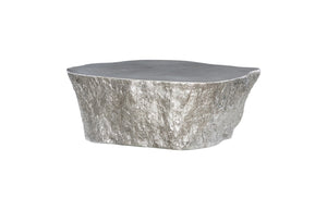 Phillips Collection Bark Coffee Table - Rustic Charm Meets Contemporary Design for Effortless Style in Any Space Silver Leaf PH63166