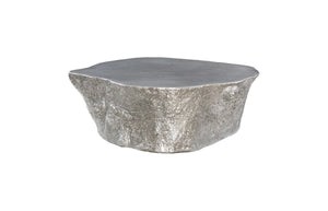 Phillips Collection Bark Coffee Table - Rustic Charm Meets Contemporary Design for Effortless Style in Any Space Silver Leaf PH63166