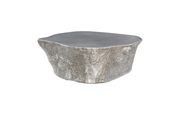 Phillips Collection Bark Coffee Table - Rustic Charm Meets Contemporary Design for Effortless Style in Any Space Silver Leaf PH63166