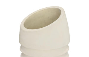 Phillips Collection Jp Roman Stone Tall Column Resin Planter with Wavy Texture for Patio or Entryway PH63678