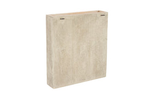 Phillips Collection Old Lumber Dining Table - Rustic Charm With Durable Roman Stone Finish For Effortless Maintenance Off White Resin Composite Ph63850