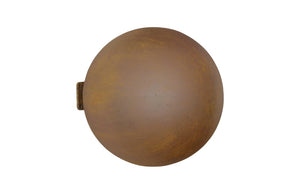 Phillips Collection Ball Wall Sculpture Rust Resin Sphere Accent for Gallery Vignette or Entryway Decor PH64165