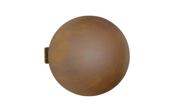 Phillips Collection Ball Wall Sculpture Rust Resin Sphere Accent for Gallery Vignette or Entryway Decor PH64165