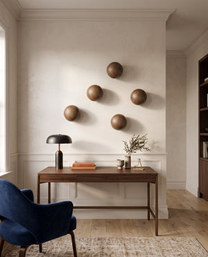 Phillips Collection Ball Wall Sculpture Rust Resin Sphere Accent for Gallery Vignette or Entryway Decor PH64165