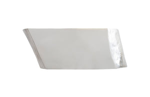 Phillips Collection Plateada Hollow Console - Modern Organic Design with Sculptural Silhouette for Entryway and Living Room Silver Leaf PH64208
