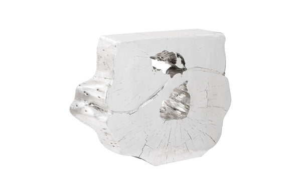 Phillips Collection Freedom Console Table In Silver Leaf - Nature-inspired Glamour For Modern Home Décor & Style Silver Resin Ph64210