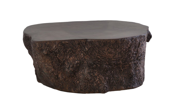 Phillips Collection Bark Coffee Table - Rustic Charm Meets Contemporary Design for Effortless Style in Any Space Bronze PH64354