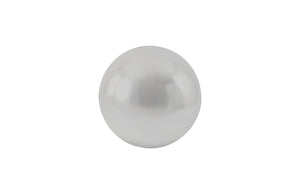 Phillips Collection Floor Ball - Sculptural Silver Accent Piece for Modern Interiors - Lightweight and Reflective Design Small, Silver Leaf PH64356