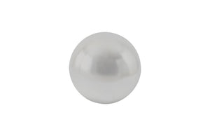 Phillips Collection Floor Sphere with Genuine Leaf Finish Lightweight Resin Ball for Entryway or Living Room Silver Small PH64356
