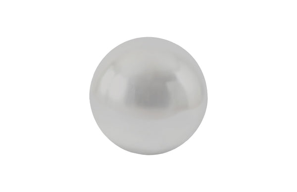 Phillips Collection Floor Ball - Sculptural Silver Accent Piece for Modern Interiors - Lightweight and Reflective Design Medium, Silver Leaf PH64357