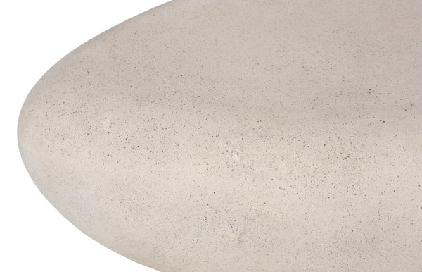 Phillips Collection River Stone Coffee Table - Modern Organic Design in Pale Off-White, Perfect for Family Rooms & Decor PH64433