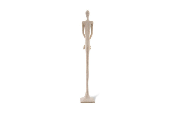 Phillips Collection Lloyd Sculpture - Striking Mid-Century Modern Accent with Textured Finish for Stylish Home Decor Resin, Roman Stone PH64438