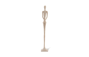 Phillips Collection Lottie Sculpture - Mid-Century Modern Elegance with Handcrafted Texture for Stylish Home Decor Resin, Roman Stone PH64439