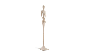 Phillips Collection Lottie Sculpture - Mid-Century Modern Elegance with Handcrafted Texture for Stylish Home Decor Resin, Roman Stone PH64439