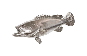 Phillips Collection Estuary Cod Fish Wall Sculpture - Elegant Coastal Decor for Modern Interiors and Eclectic Spaces Resin, Silver Leaf PH64541