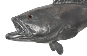 Phillips Collection Estuary Cod Fish Wall Sculpture - Elegant Coastal Decor for Modern Interiors and Eclectic Spaces Resin, Polished Aluminum Finish PH64542