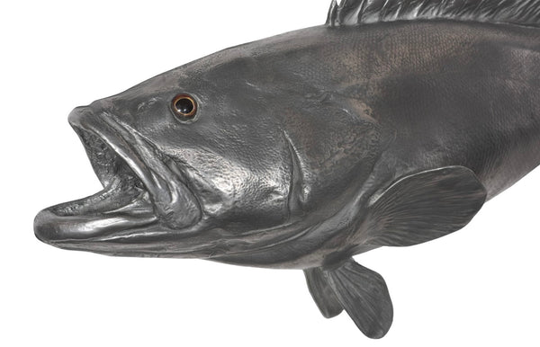 Phillips Collection Estuary Cod Fish Wall Sculpture - Elegant Coastal Decor for Modern Interiors and Eclectic Spaces Resin, Polished Aluminum Finish PH64542