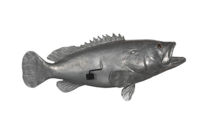 Phillips Collection Estuary Cod Fish Wall Sculpture - Elegant Coastal Decor for Modern Interiors and Eclectic Spaces Resin, Polished Aluminum Finish PH64542