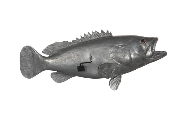 Phillips Collection Estuary Cod Fish Wall Sculpture - Elegant Coastal Decor for Modern Interiors and Eclectic Spaces Resin, Polished Aluminum Finish PH64542