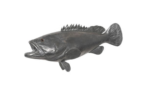 Phillips Collection Estuary Cod Fish Wall Sculpture - Elegant Coastal Decor for Modern Interiors and Eclectic Spaces Resin, Polished Aluminum Finish PH64542