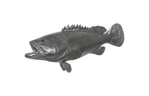 Phillips Collection Estuary Cod Fish Leaping Wall Sculpture Resin with Polished Aluminum Coastal Art PH64542