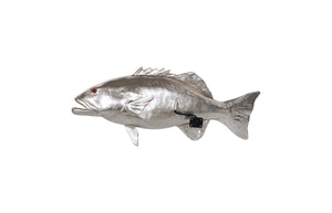 Phillips Collection Coral Trout Fish Wall Sculpture – Stunning Coastal Décor with Lifelike Detailing for Your Home Resin, Silver Leaf PH64543