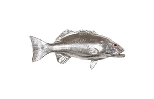 Phillips Collection Coral Trout Fish Wall Sculpture – Stunning Coastal Décor with Lifelike Detailing for Your Home Resin, Silver Leaf PH64543