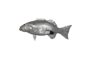 Phillips Collection Coral Trout Fish Wall Sculpture – Stunning Coastal Décor with Lifelike Detailing for Your Home Resin, Polished Aluminum Finish PH64544