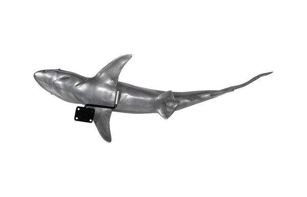 Phillips Collection Whaler Shark Wall Sculpture - Stylish Polished Aluminum Finish for Modern Coastal Decor & Art PH64546