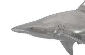 Phillips Collection Whaler Shark Wall Sculpture - Stylish Polished Aluminum Finish for Modern Coastal Decor & Art PH64546