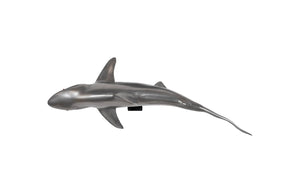 Phillips Collection Whaler Shark Wall Sculpture - Stylish Polished Aluminum Finish for Modern Coastal Decor & Art PH64546