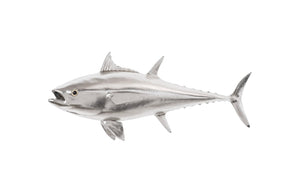 Phillips Collection Bluefin Tuna Wall Sculpture – Stunning Coastal Decor for Modern Spaces, Perfect Statement Piece Resin, Silver Leaf PH64547