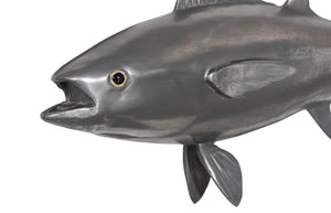 Phillips Collection Bluefin Tuna Wall Sculpture – Stunning Coastal Decor for Modern Spaces, Perfect Statement Piece Resin, Polished Aluminum Finish PH64548