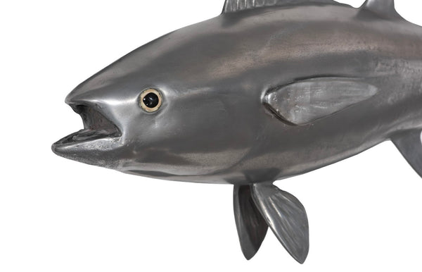 Phillips Collection Bluefin Tuna Wall Sculpture – Stunning Coastal Decor for Modern Spaces, Perfect Statement Piece Resin, Polished Aluminum Finish PH64548