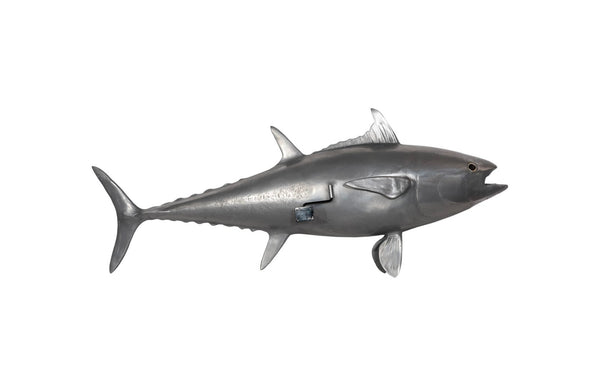 Phillips Collection Bluefin Tuna Wall Sculpture – Stunning Coastal Decor for Modern Spaces, Perfect Statement Piece Resin, Polished Aluminum Finish PH64548