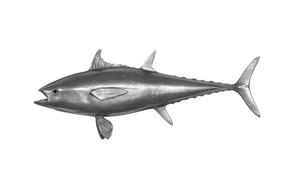 Phillips Collection Bluefin Tuna Wall Sculpture – Stunning Coastal Decor for Modern Spaces, Perfect Statement Piece Resin, Polished Aluminum Finish PH64548