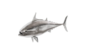 Phillips Collection Mackerel Fish Wall Sculpture – Elegant Aquatic Art for Modern Spaces, Perfect for Coastal Decor Resin, Silver Leaf PH64549