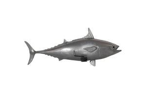 Phillips Collection Mackerel Fish Wall Sculpture – Elegant Aquatic Art for Modern Spaces, Perfect for Coastal Decor Resin, Polished Aluminum Finish PH64550