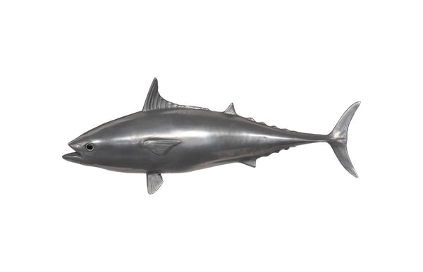 Phillips Collection Mackerel Fish Wall Sculpture – Elegant Aquatic Art for Modern Spaces, Perfect for Coastal Decor Resin, Polished Aluminum Finish PH64550