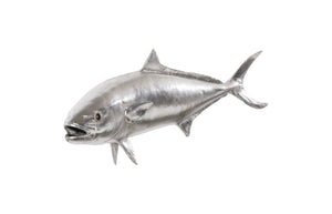 Phillips Collection Yellow Tailed King Fish Wall Sculpture - Coastal Elegance for Modern Home Decor & Nautical Themes Resin, Silver Leaf PH64551