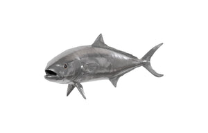 Phillips Collection Yellow Tailed King Fish Wall Sculpture - Coastal Elegance for Modern Home Decor & Nautical Themes Resin, Polished Aluminum Finish PH64552