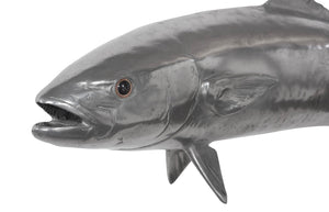 Phillips Collection Yellow Tailed King Fish Wall Sculpture - Coastal Elegance for Modern Home Decor & Nautical Themes Resin, Polished Aluminum Finish PH64552
