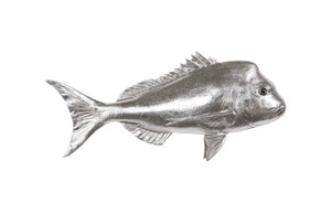 Phillips Collection Australian Snapper Wall Sculpture - Coastal Elegance for Modern Interiors and Nautical Spaces Resin, Silver Leaf PH64555