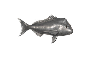 Phillips Collection Australian Snapper Wall Sculpture - Coastal Elegance for Modern Interiors and Nautical Spaces Resin, Polished Aluminum Finish PH64556