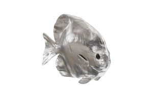 Phillips Collection Australian Bat Fish Wall Sculpture - Elegant Coastal Decor for Modern and Nautical Interiors Resin, Silver Leaf PH64557