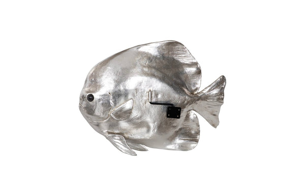 Phillips Collection Australian Bat Fish Wall Sculpture - Elegant Coastal Decor for Modern and Nautical Interiors Resin, Silver Leaf PH64557